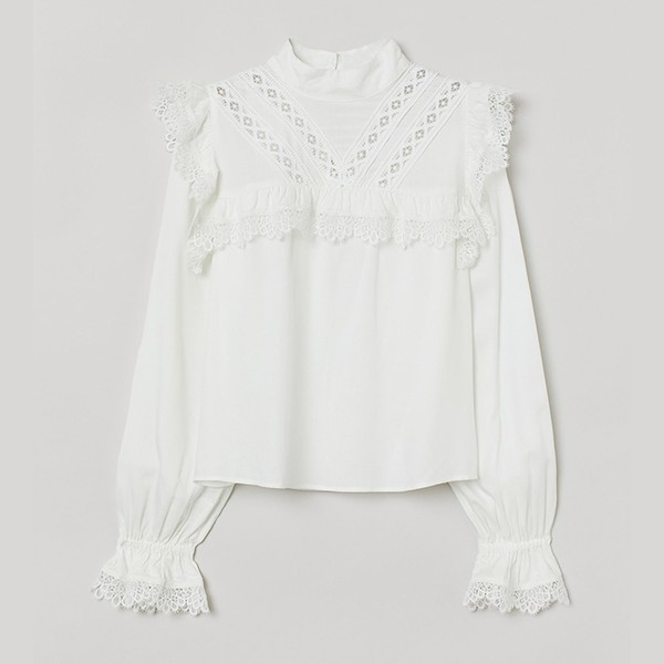Lace-Trimmed Blouse from H&M