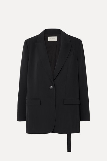 Belted Stretch Wool-Twill Blazer  from St. Agni