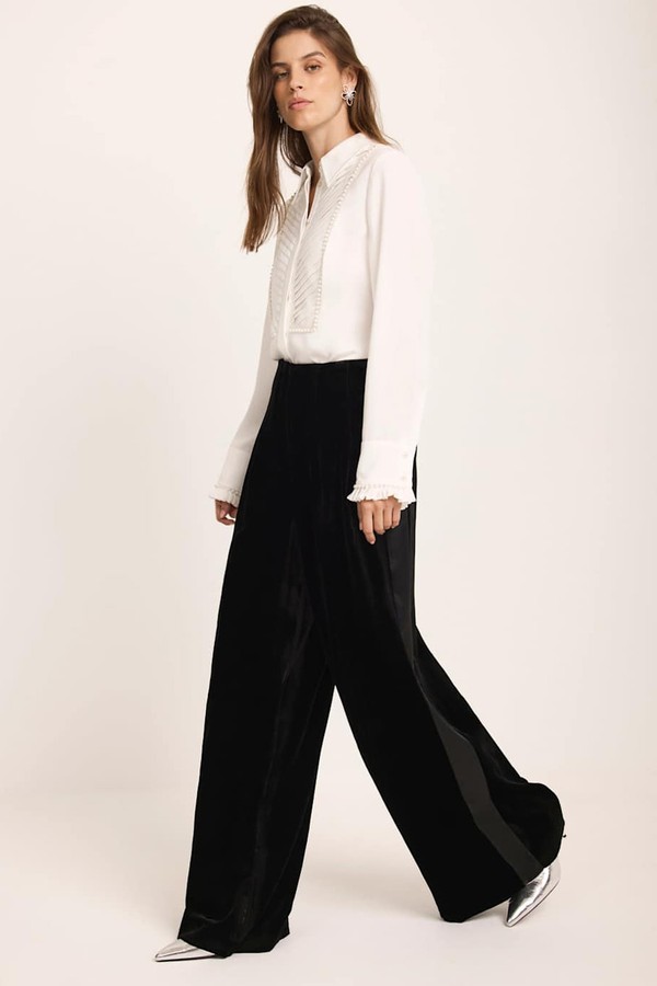 Stripe Wide Trousers from Mint Velvet