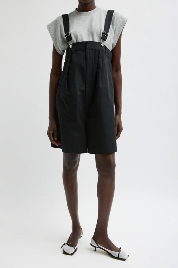 Bio Twill Overall Shorts from Tibi