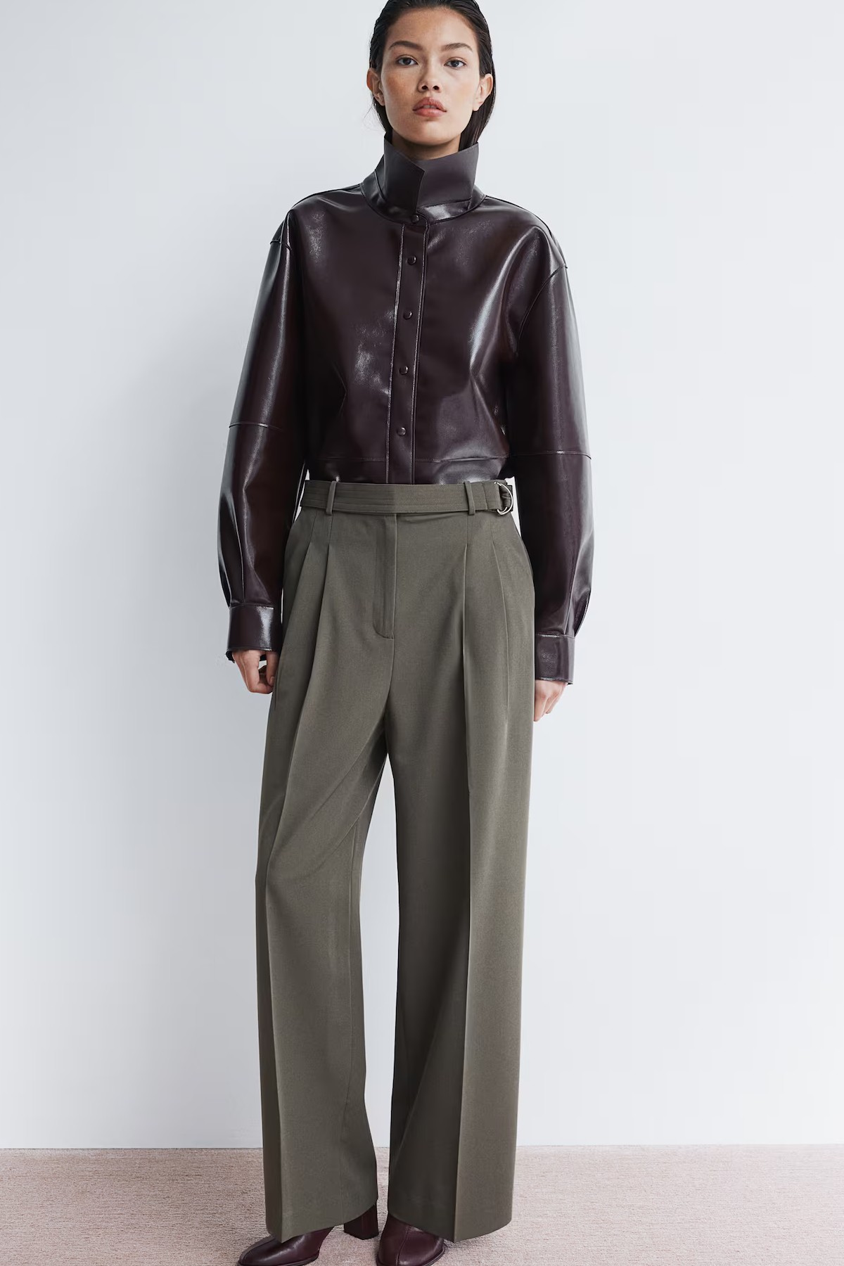 Wide Belted Trousers from H&M