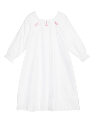 Girls White Cotton Nightdress from Powel Craft