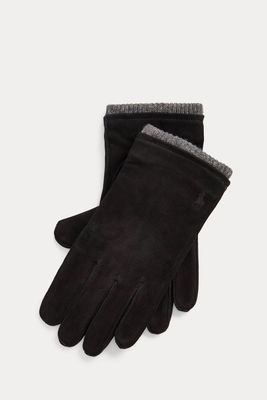 Lambswool Cuff Leather Gloves