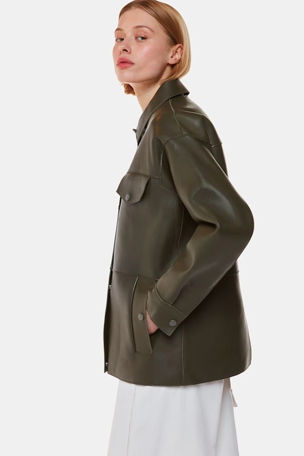 Clean Bonded Leather Jacket from WHISTLES