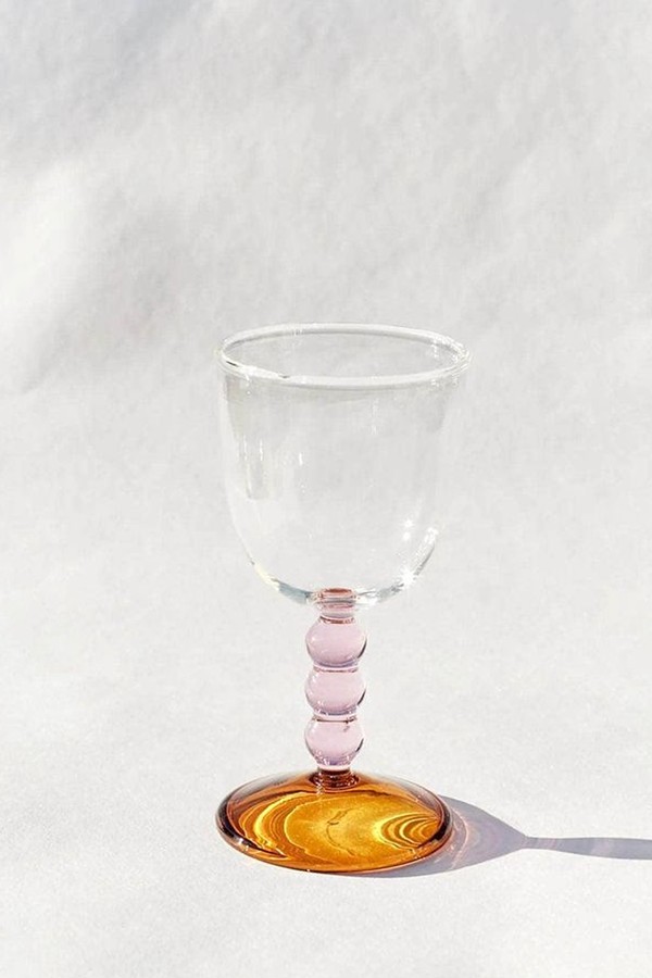 Hand Blown Circle Stem Wine Glass from Barton Croft