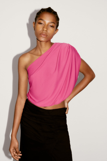 Draped Asymmetric Top, £19.99 | Zara