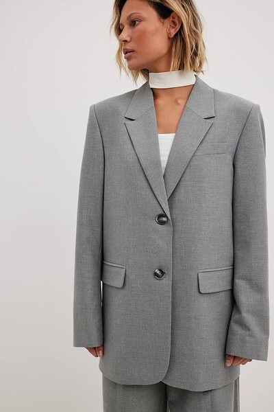 Oversized Melange Blazer