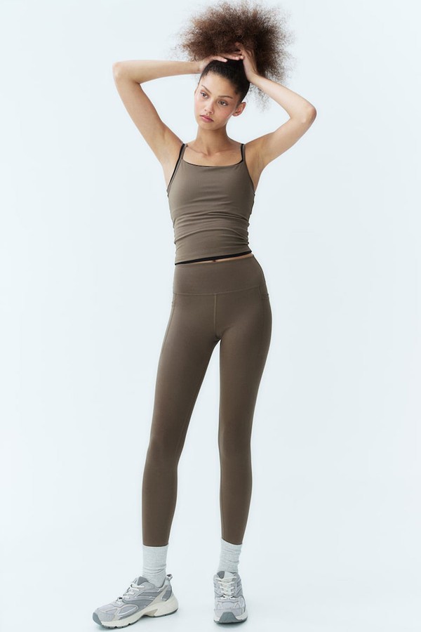 Pocket-Detail Sports Leggings In DryMove from H&M
