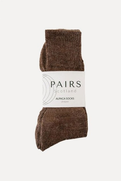 Undyed Alpaca Socks from Pairs Scotland