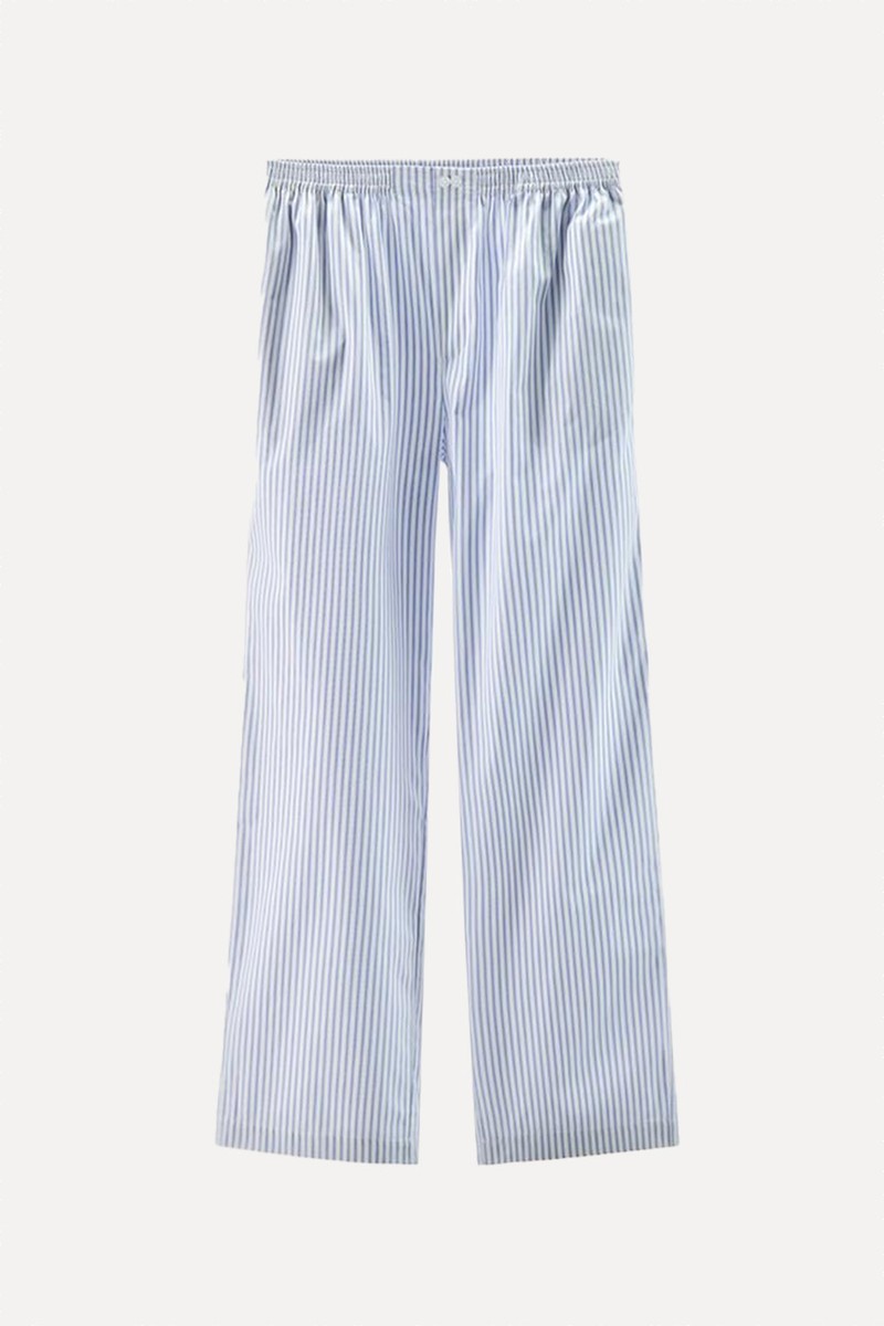 Straight Fit Striped Trousers from ZARA