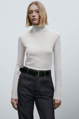 100% Extra Fine Merino Wool Sweater from Massimo Dutti