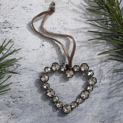 Jewelled Heart Christmas Decoration from The White Company