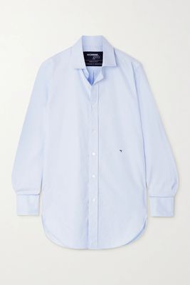 Embroidered Cotton-Poplin Shirt from HommeGirls