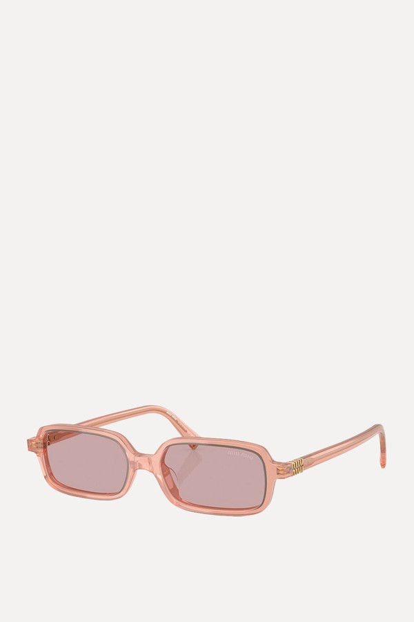 Regard Rectangle-Frame Sunglasses from Miu Miu