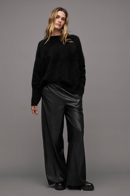 Aspen High-Rise Relaxed Leather Trousers  from AllSaints