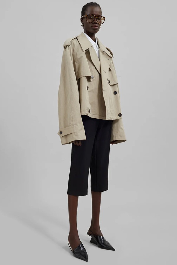 Mads Cropped Trench from The Frankie Shop