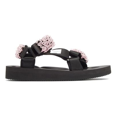 Beaded Velcro-Strap Sandals from Cecilie Bahnsen X Suicoke Maaria
