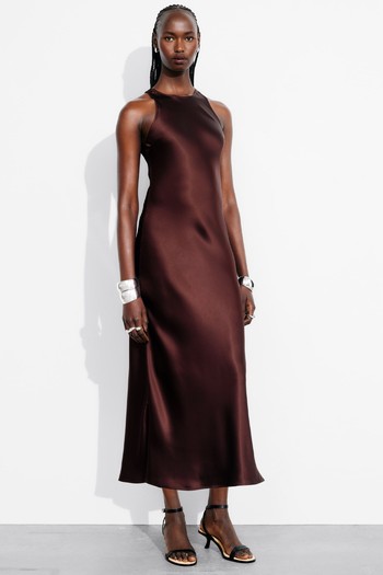 Sleeveless Satin Midi Dress from & Other Stories