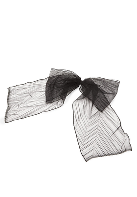 Wicole Pleated-Tulle Bow Hair Clip from Maison Michel 