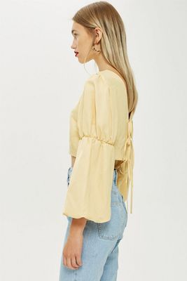 Tie Back Blouse from Topshop