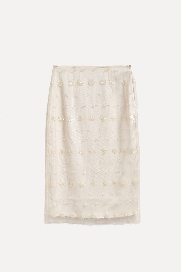Skirt With Sequins from Reserved