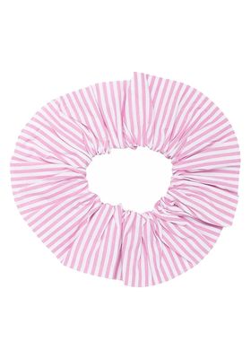 Organic Cotton Stripe Hair Scrunchie from Ganni
