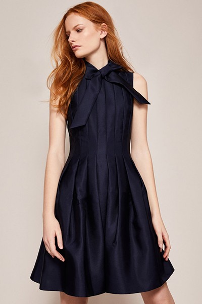 Doora Bow Tie Neck Dress