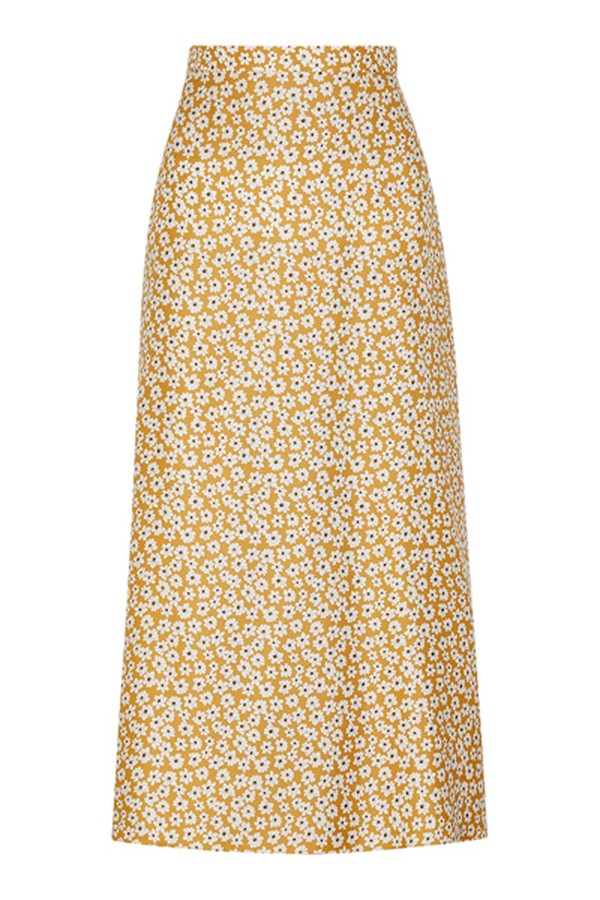 Zoe Floral-Print Silk Midi Skirt from Bec & Bridge