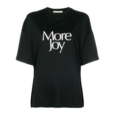 More Joy Printed Cotton T-Shirt from Christopher Kane