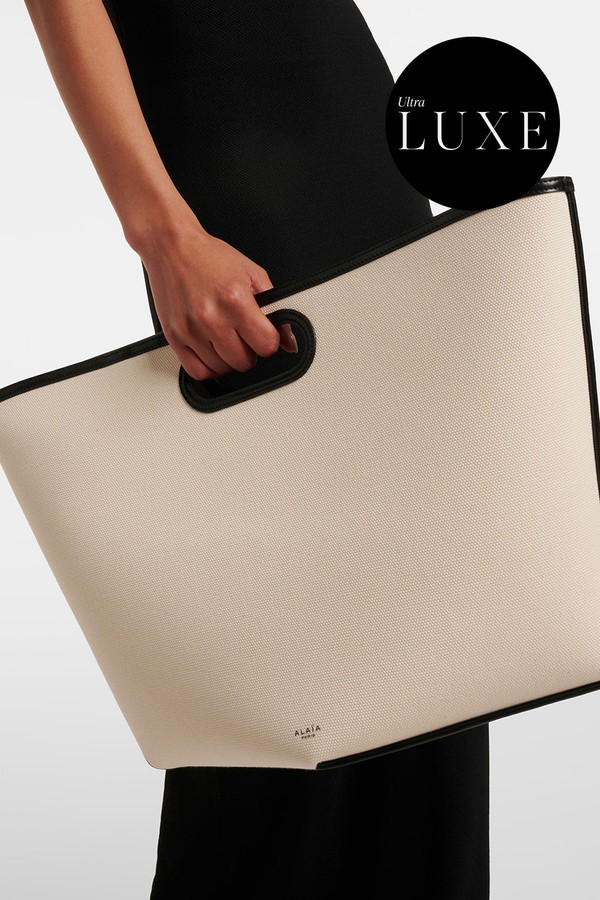 Folded Large Canvas Tote Bag from Alaïa