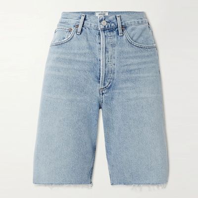 '90s Frayed Denim Shorts from Agolde