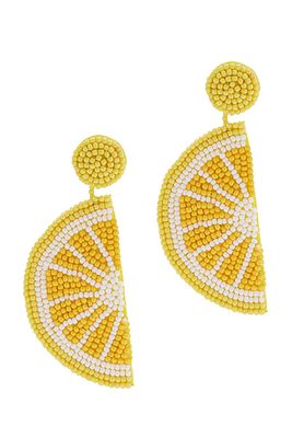 Beaded Lemon Drop Earrings from Kenneth Jay Lane