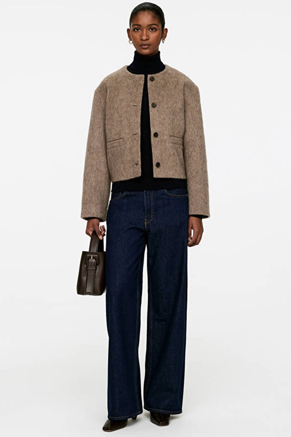 Brushed Wool-Blend Jacket from ARKET