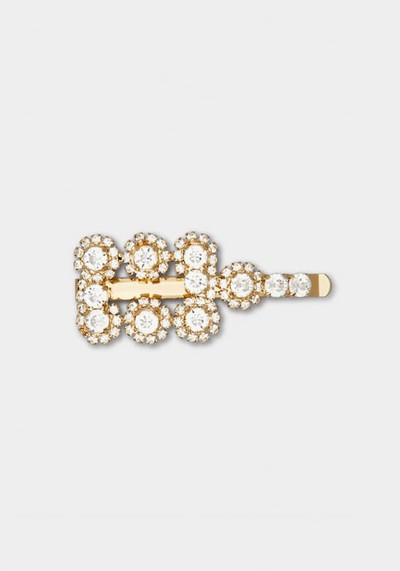  Flower Strass Buckle Hair Clip from Roger Vivier