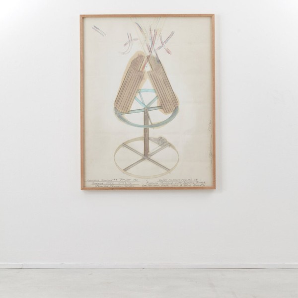 Original Drawing U.S.A. 1982 from Dennis Oppenheim