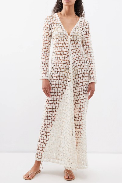 Nerea Crocheted Cotton Kaftan from Sara Cristina