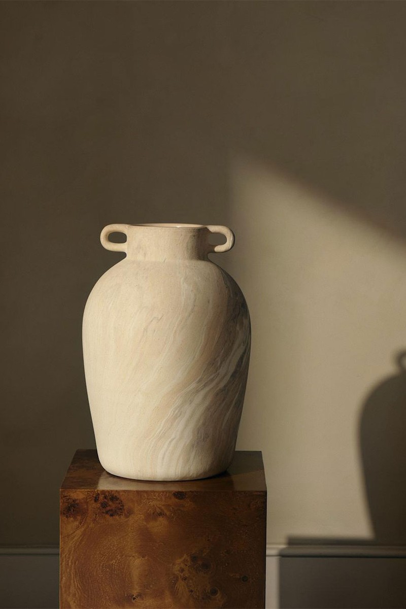 Marble Effect Ceramic Vase