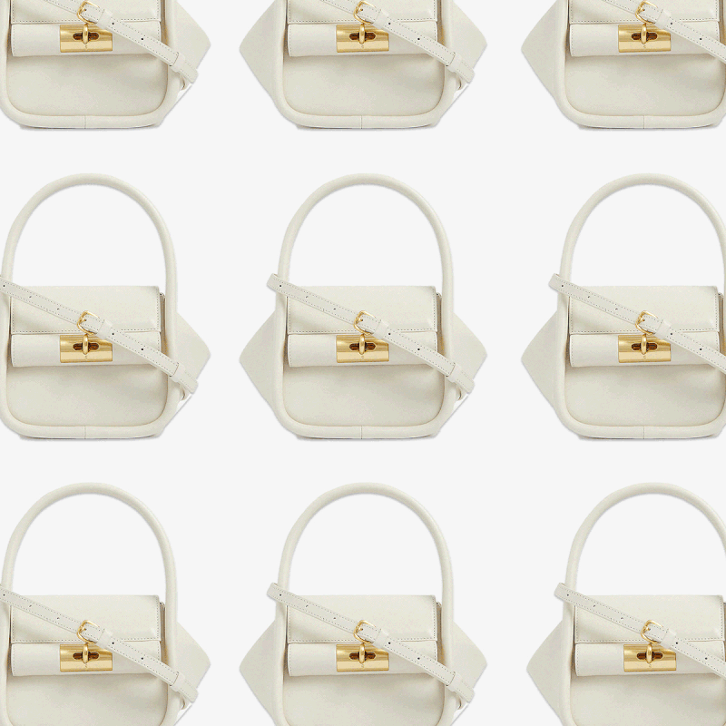 Love Leather Top-Handle Bag, £480 | Gu De
