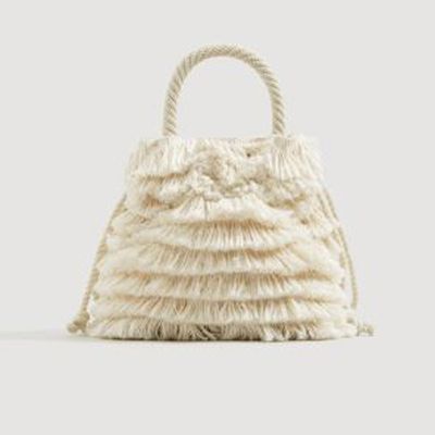 Fringe Bucket Bag from Mango