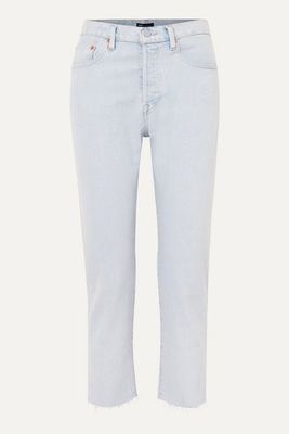 501 Crop High-Rise Straight-Leg Jeans from Levi’s