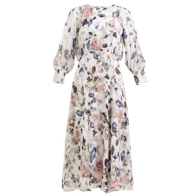 Silk-Chiffon Dress from Erdem