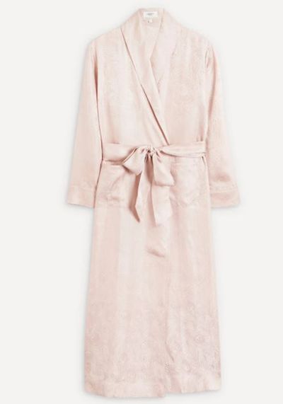 Hera Silk Jacquard Long Robe from Liberty