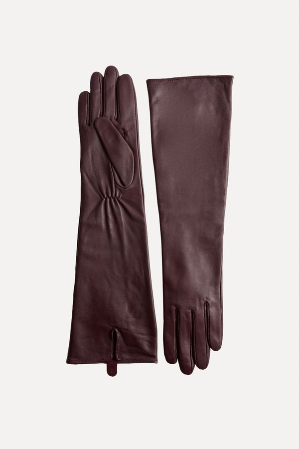 Leather Mid Length Gloves from Marks & Spencer