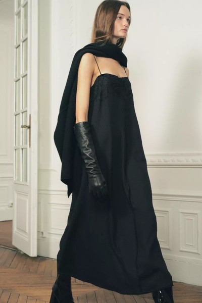 Asymmetric Knit Cape