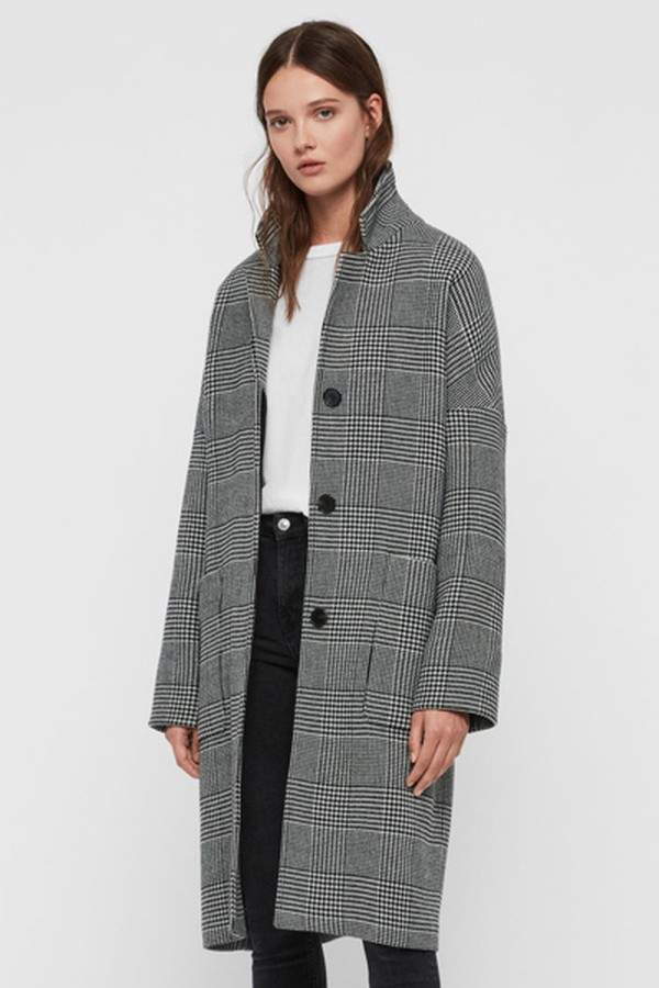 Teya Check Coat