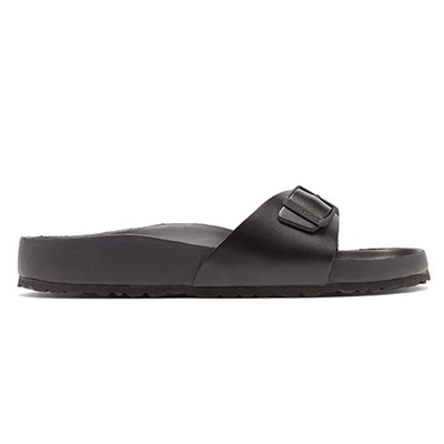 Madrid BS Buckle-Strap Leather Slides from Birkenstock 1774 