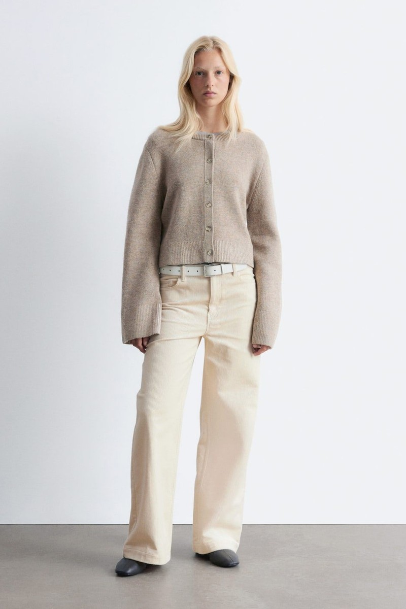 Cropped Boxy Cardigan