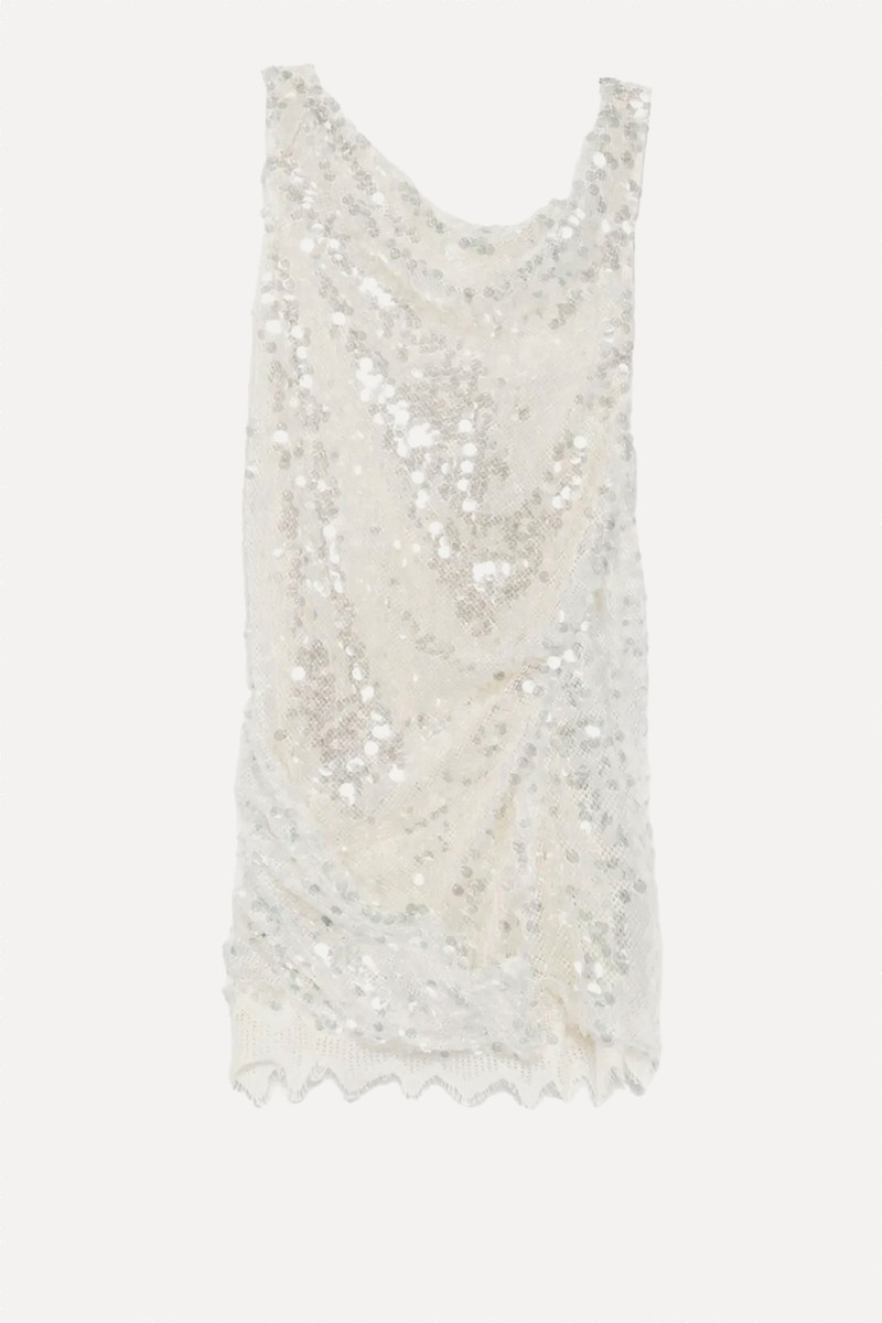 Sequined Mesh Mini Dress from Christopher Esber