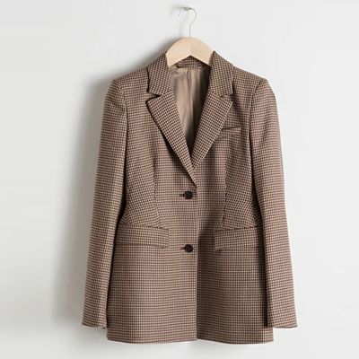 Hourglass Houndstooth Blazer from & Other Stories