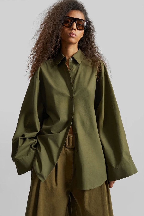 Tila Wide Sleeve Shirt from the frankie shop